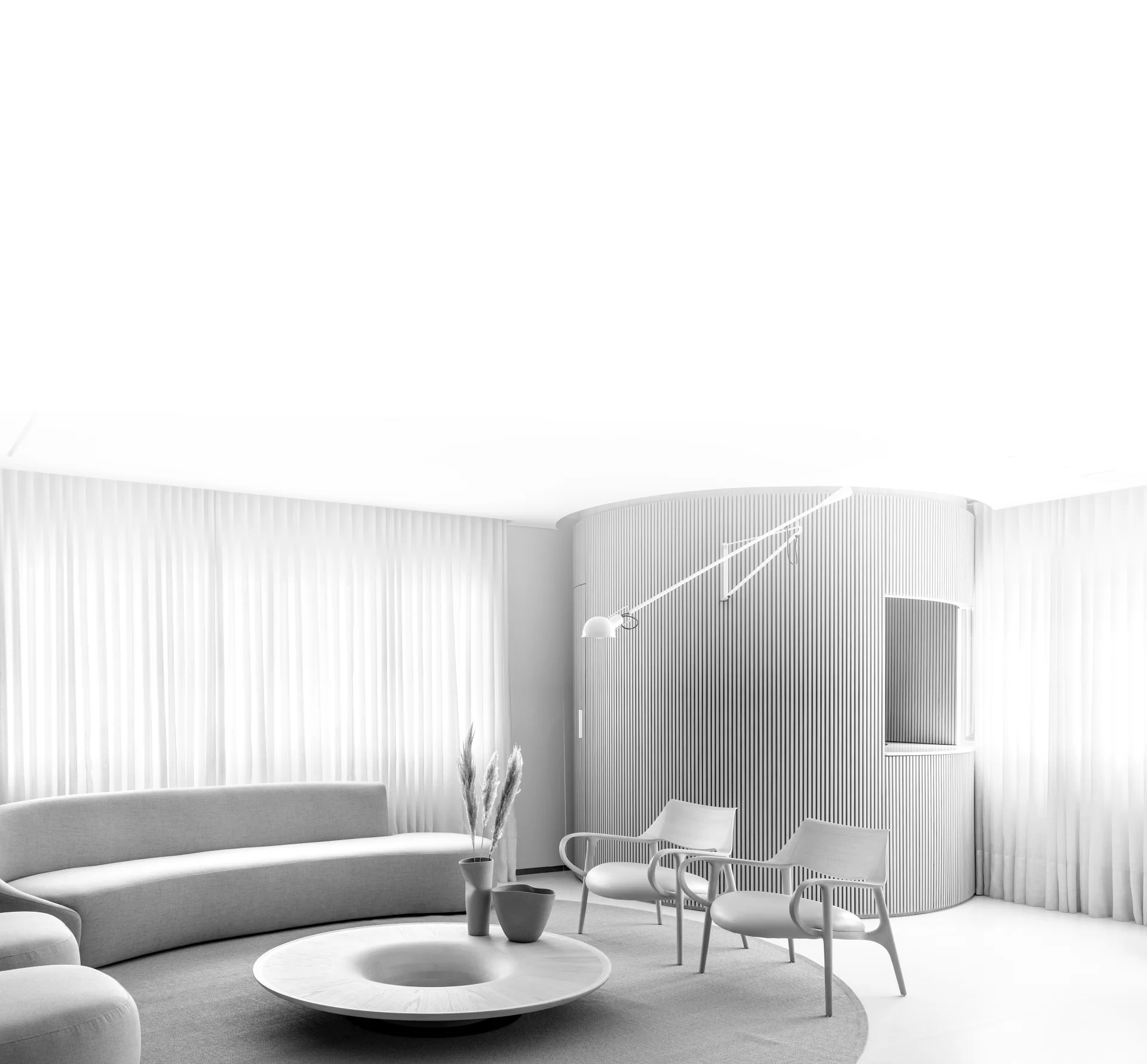 Arquitetura clara e contemporânea da clínica